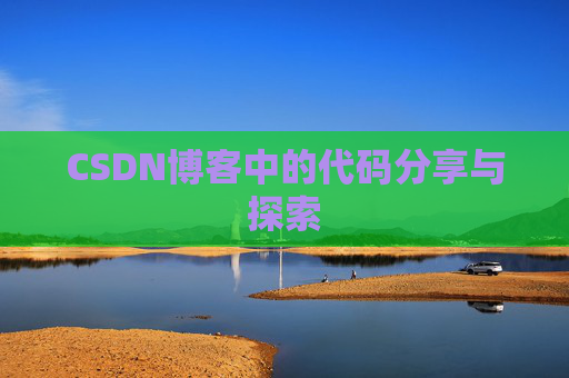 CSDN博客中的代码分享与探索